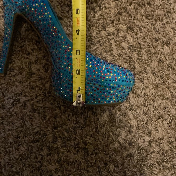 Gianni Bini Teal and Multi-color Rhinestones - Picture 12 of 13